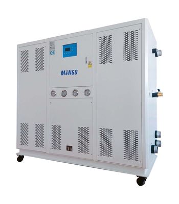 良い価格 25HP 水冷工業冷却機 81.53KW/Hr-85.39KW/Hr 大きな水流量 オンライン